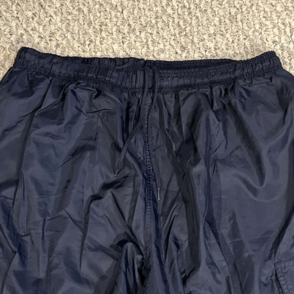 Vintage USA Olympics Navy Blue Lined Track Pants Cargo Pockets Men's XL (40-42) - Picture 6 of 9